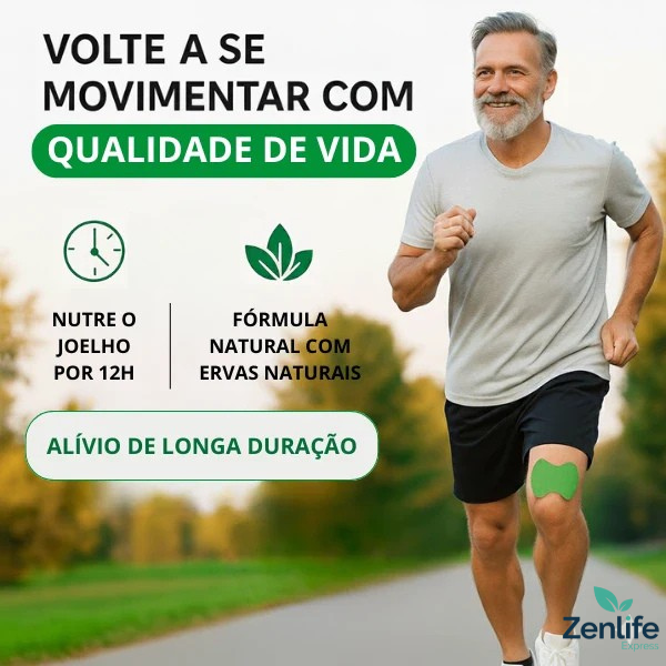 ZENFLEX™ – Adesivos para dores intensas no Joelho