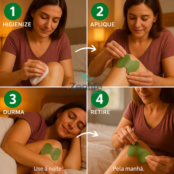 ZENFLEX™ – Adesivos para dores intensas no Joelho