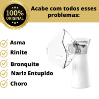 Inalador Nebulizador ZenLife - Modo Oscilatório e Ultrassônico