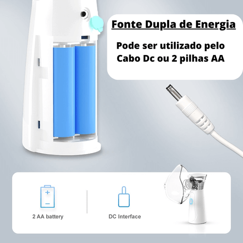 Inalador Nebulizador ZenLife - Modo Oscilatório e Ultrassônico