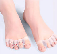 2Pc Silicone Toe Separator Fingers Feet Toe Spreader Hallux Valgus Bunion Corrector Toe Straightener Corrector Finger Separators