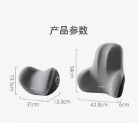 2024 Memory Foam Car Neck Pillow Protective Lumbar Back Support Breathable Car Headrest Cushion Relieve Stress Car Seat Pillow