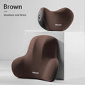 2024 Memory Foam Car Neck Pillow Protective Lumbar Back Support Breathable Car Headrest Cushion Relieve Stress Car Seat Pillow