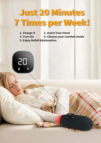 LuvaThera™ – Terapia de Luz Vermelha e Infravermelha + Par de Luvas de Compressão de Brinde!