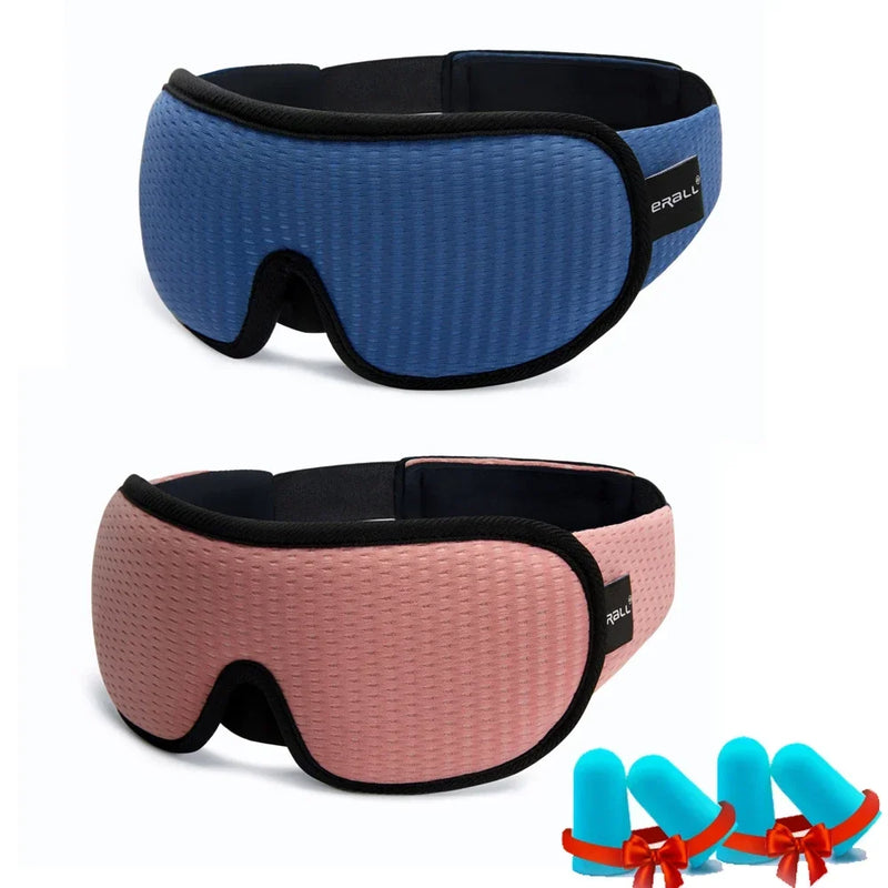 3D Sleep Eye Mask Soft Memory Foam Travel Blindfold Face Eyepatch for Sleeping Aid Comfortable Eye Shades Gift Improve Sleep Qua