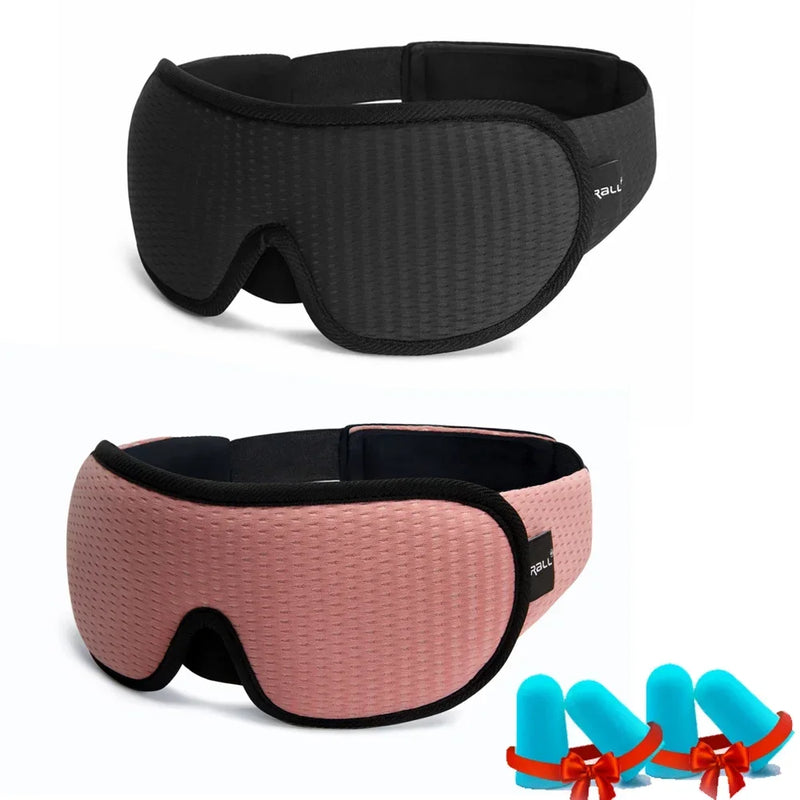 3D Sleep Eye Mask Soft Memory Foam Travel Blindfold Face Eyepatch for Sleeping Aid Comfortable Eye Shades Gift Improve Sleep Qua