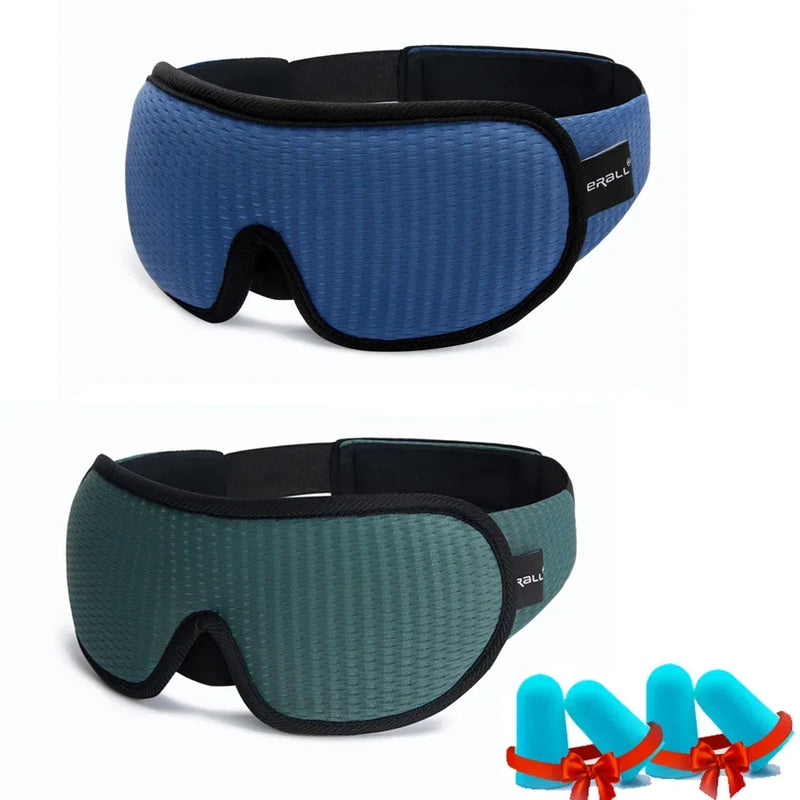 3D Sleep Eye Mask Soft Memory Foam Travel Blindfold Face Eyepatch for Sleeping Aid Comfortable Eye Shades Gift Improve Sleep Qua