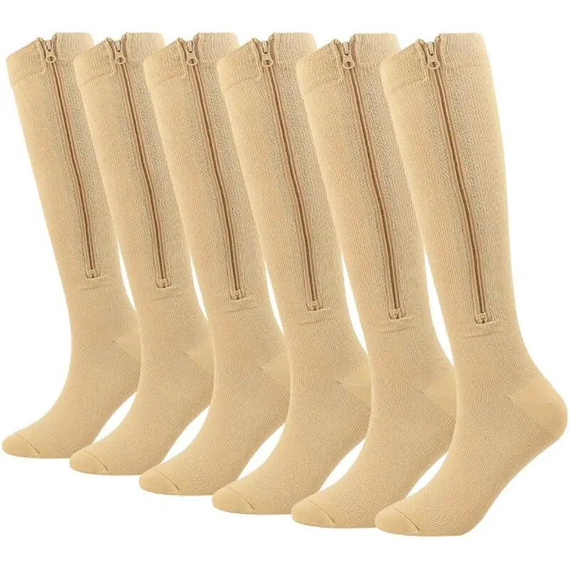 Meias de Compressão ZipperComfort - 03 Pares