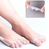 2Pc Silicone Toe Separator Fingers Feet Toe Spreader Hallux Valgus Bunion Corrector Toe Straightener Corrector Finger Separators