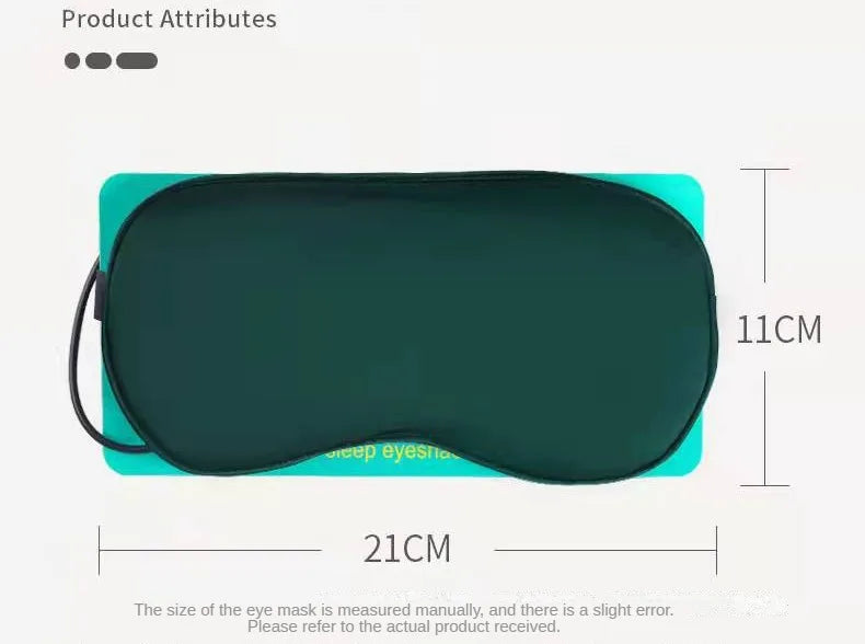 Silk Sleep Mask USB Heated Eye Heating Mask Hot Steam Compress Eyes Cover Sleeping Silk Electrical Temperature Control Blindfold