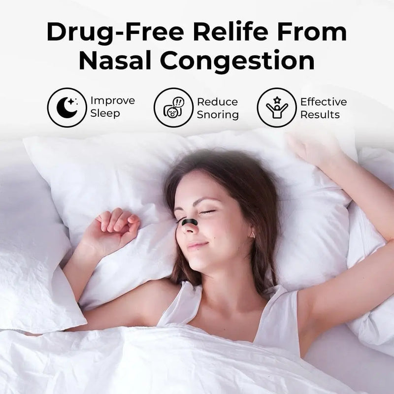 30/60PCS Breath Nasal Strips Relieve Nasal Congestion Anti-Snoring Nose Patches Good Sleeping Product Easier Sleep Aid Decive