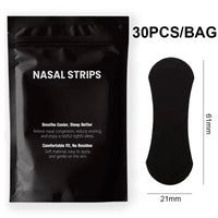 30/60PCS Breath Nasal Strips Relieve Nasal Congestion Anti-Snoring Nose Patches Good Sleeping Product Easier Sleep Aid Decive