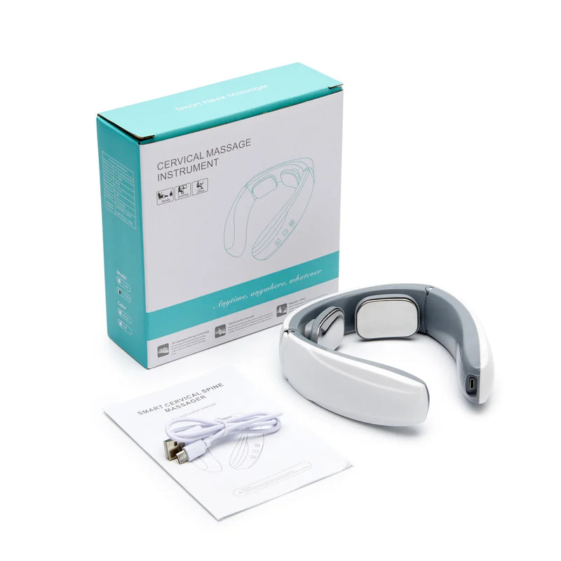 Neck Shoulder Massager Deep Tissue Shiatsu Back Cervical Massage Machine Bionic Heated Fatigue Relief Relax Muscle ﻿3-Level ﻿