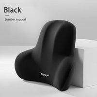2024 Memory Foam Car Neck Pillow Protective Lumbar Back Support Breathable Car Headrest Cushion Relieve Stress Car Seat Pillow