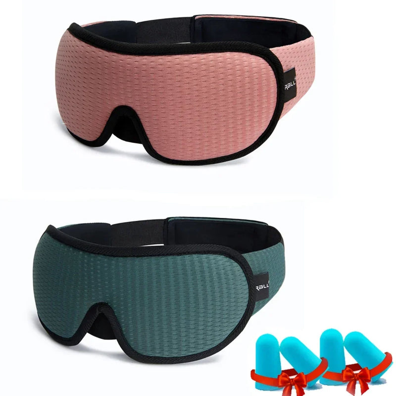 3D Sleep Eye Mask Soft Memory Foam Travel Blindfold Face Eyepatch for Sleeping Aid Comfortable Eye Shades Gift Improve Sleep Qua