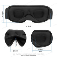 3D Sleep Eye Mask Soft Memory Foam Travel Blindfold Face Eyepatch for Sleeping Aid Comfortable Eye Shades Gift Improve Sleep Qua