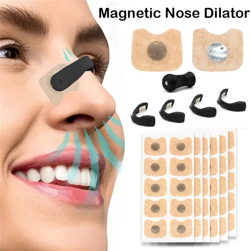 5/15/30days Magnetic Nasal Dilator Starter Kits Increase Air Intake Improve Sleeping Reduce Snoring Breathing Refill Nose Clip