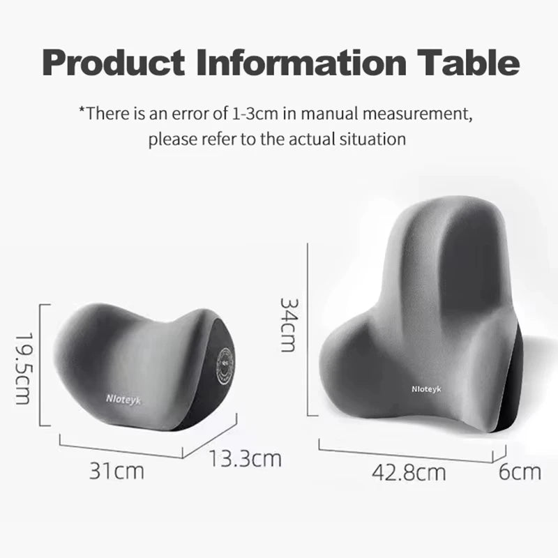 2024 Memory Foam Car Neck Pillow Protective Lumbar Back Support Breathable Car Headrest Cushion Relieve Stress Car Seat Pillow