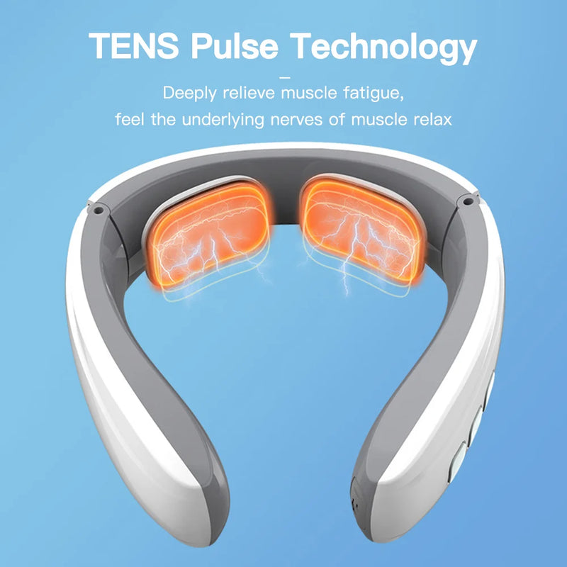 Neck Shoulder Massager Deep Tissue Shiatsu Back Cervical Massage Machine Bionic Heated Fatigue Relief Relax Muscle ﻿3-Level ﻿