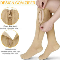 Meias de Compressão ZipperComfort - 03 Pares