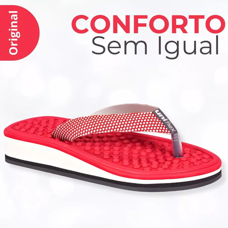 UNIFLEX - Chinelo Ortopédico Ultra confortável