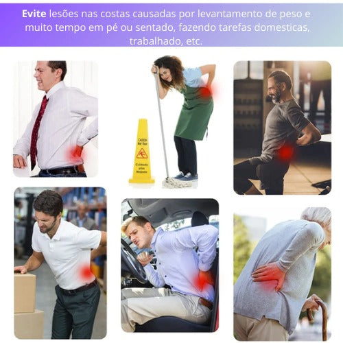 Cinta lombar LUMAFLEX™ - Flexibilidade e suporte onde você mais precisa.