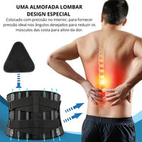 Cinta lombar LUMAFLEX™ - Flexibilidade e suporte onde você mais precisa.
