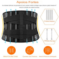 Cinta lombar LUMAFLEX™ - Flexibilidade e suporte onde você mais precisa.