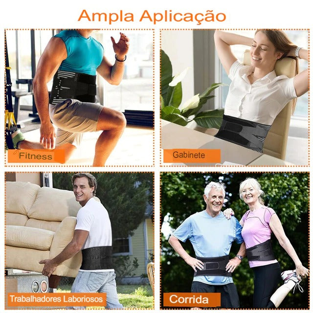 Cinta lombar LUMAFLEX™ - Flexibilidade e suporte onde você mais precisa.