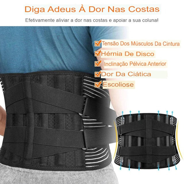 Cinta lombar LUMAFLEX™ - Flexibilidade e suporte onde você mais precisa.