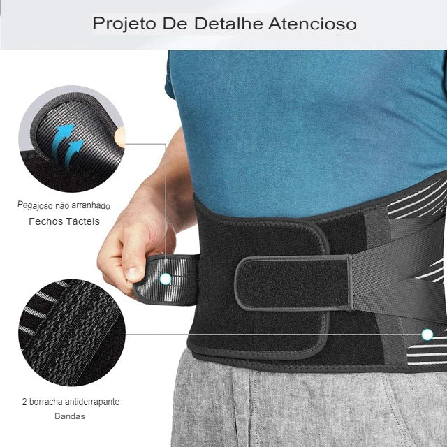 Cinta lombar LUMAFLEX™ - Flexibilidade e suporte onde você mais precisa.