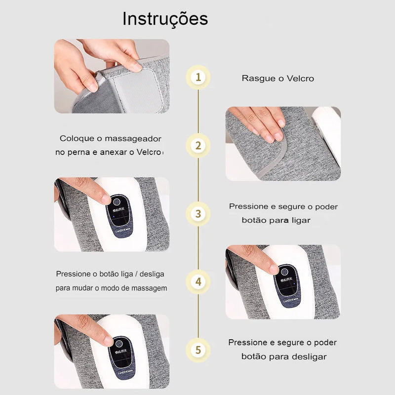 Massageador De Compressão Para Pernas - ZenLife.