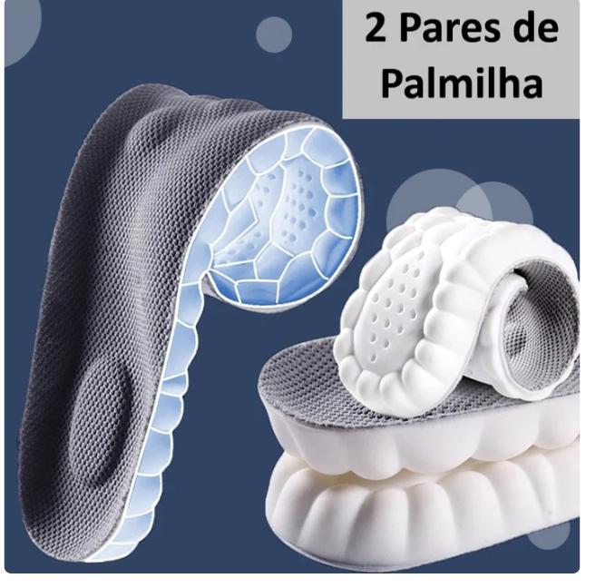 Palmilha Ortopédica CONFORT 4D - ZenLife (Compre 1 par LEVE 2 pares) + Frete Gratis